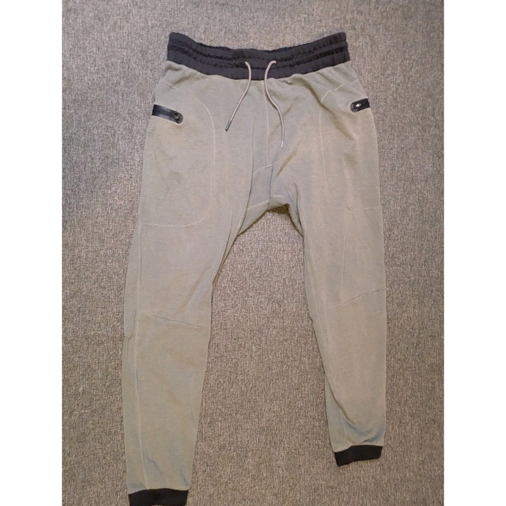 BYLT Premium Jogger Mens XXL Olive Athletic Tapered Zipper Pockets Sweatpants